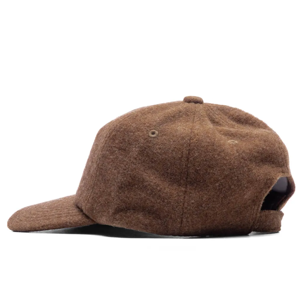 6 Panel Wool Cap - Brown