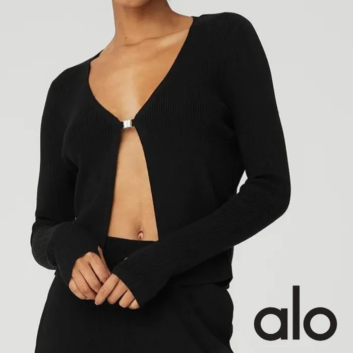 ALO Yoga  |Casual Style Logo Cardigans