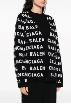 BALENCIAGA  |Casual Style Unisex Street Style Logo Cardigans