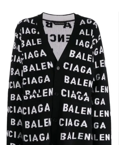 BALENCIAGA  |Casual Style Unisex Street Style Logo Cardigans