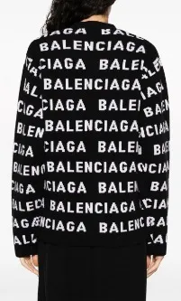 BALENCIAGA  |Casual Style Unisex Street Style Logo Cardigans