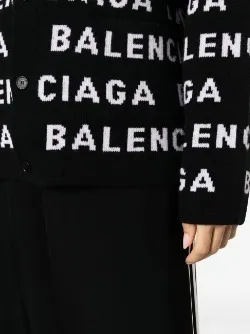 BALENCIAGA  |Casual Style Unisex Street Style Logo Cardigans