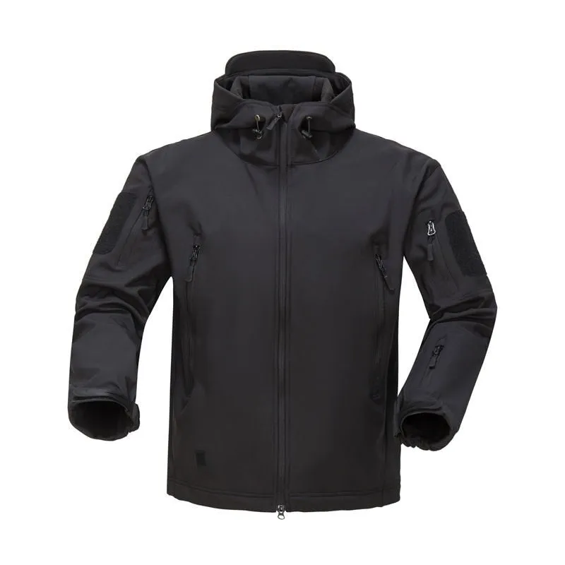 Blouson tactique, polaire / softshell à capuche imperméable pour homme NANCY TINO - Tactical