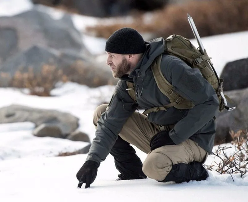 Blouson tactique, polaire / softshell à capuche imperméable pour homme NANCY TINO - Tactical