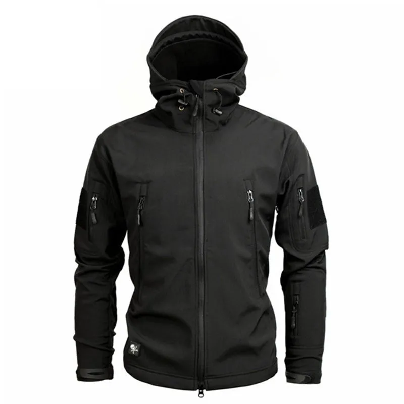 Blouson tactique, polaire / softshell à capuche imperméable pour homme NANCY TINO - Tactical