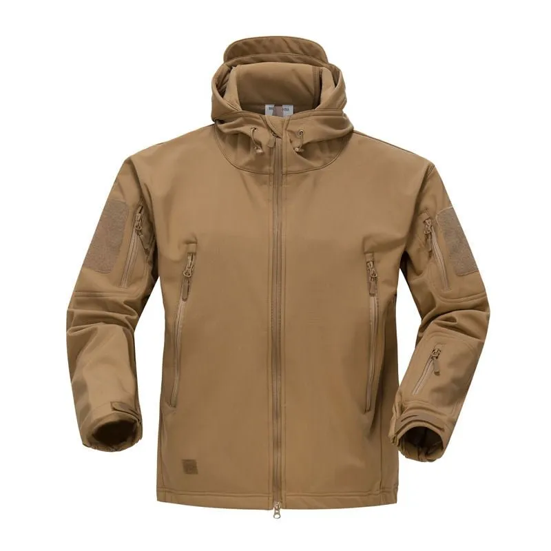 Blouson tactique, polaire / softshell à capuche imperméable pour homme NANCY TINO - Tactical