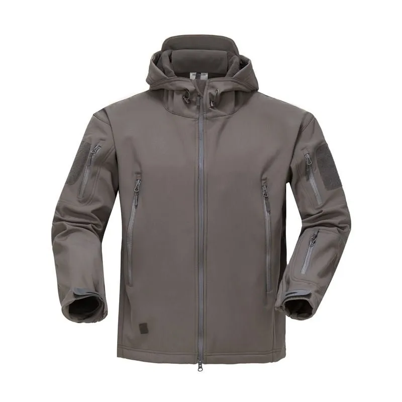 Blouson tactique, polaire / softshell à capuche imperméable pour homme NANCY TINO - Tactical