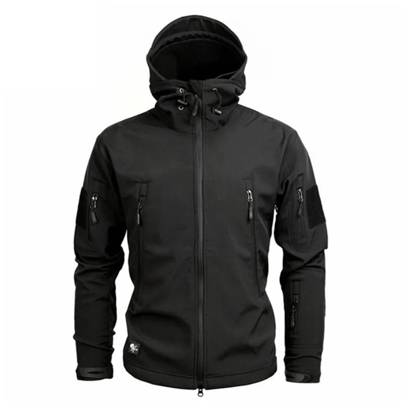 Blouson tactique, polaire / softshell à capuche imperméable pour homme NANCY TINO - Tactical