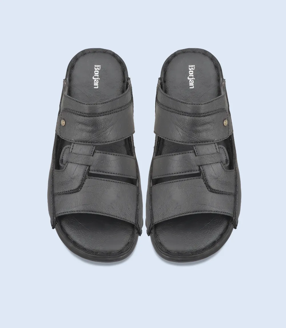 BM5496-BLACK-Men Casual Slipper