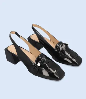 BW8188-BLACK-Women Casual Sling Backs