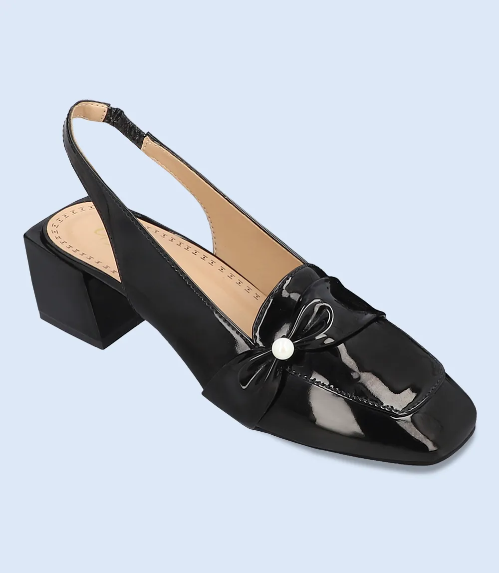 BW8188-BLACK-Women Casual Sling Backs