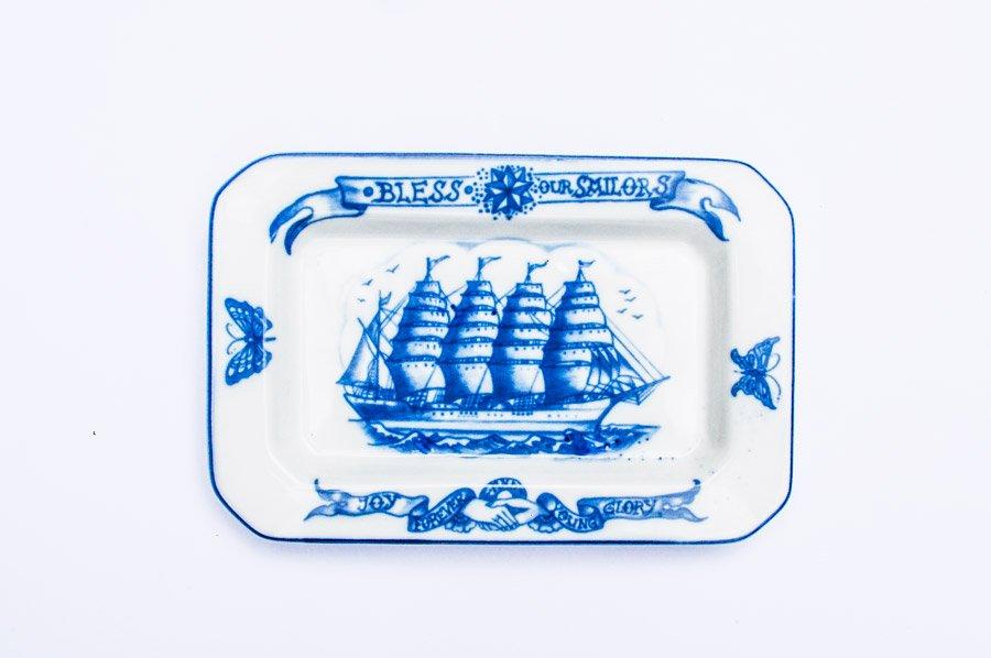 By Mutti Bless Our Sailors Middle 34cm Platter