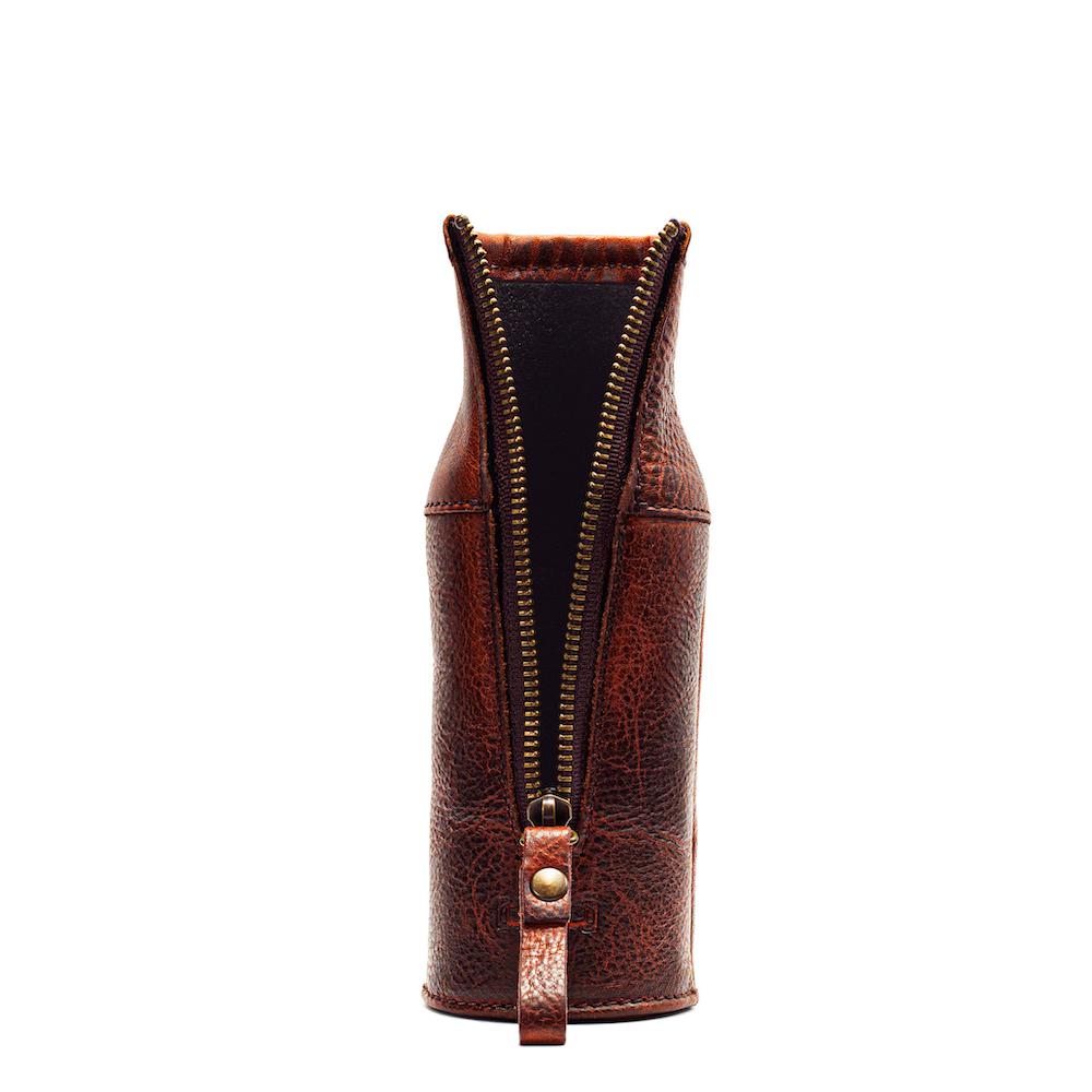 Campaign Leather Bottle Koozie