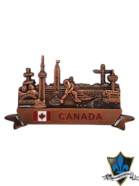 Canada fridge magnet with all the Canadian sites.