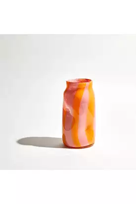 CANDY VASE CYLINDER PINK & MANGO