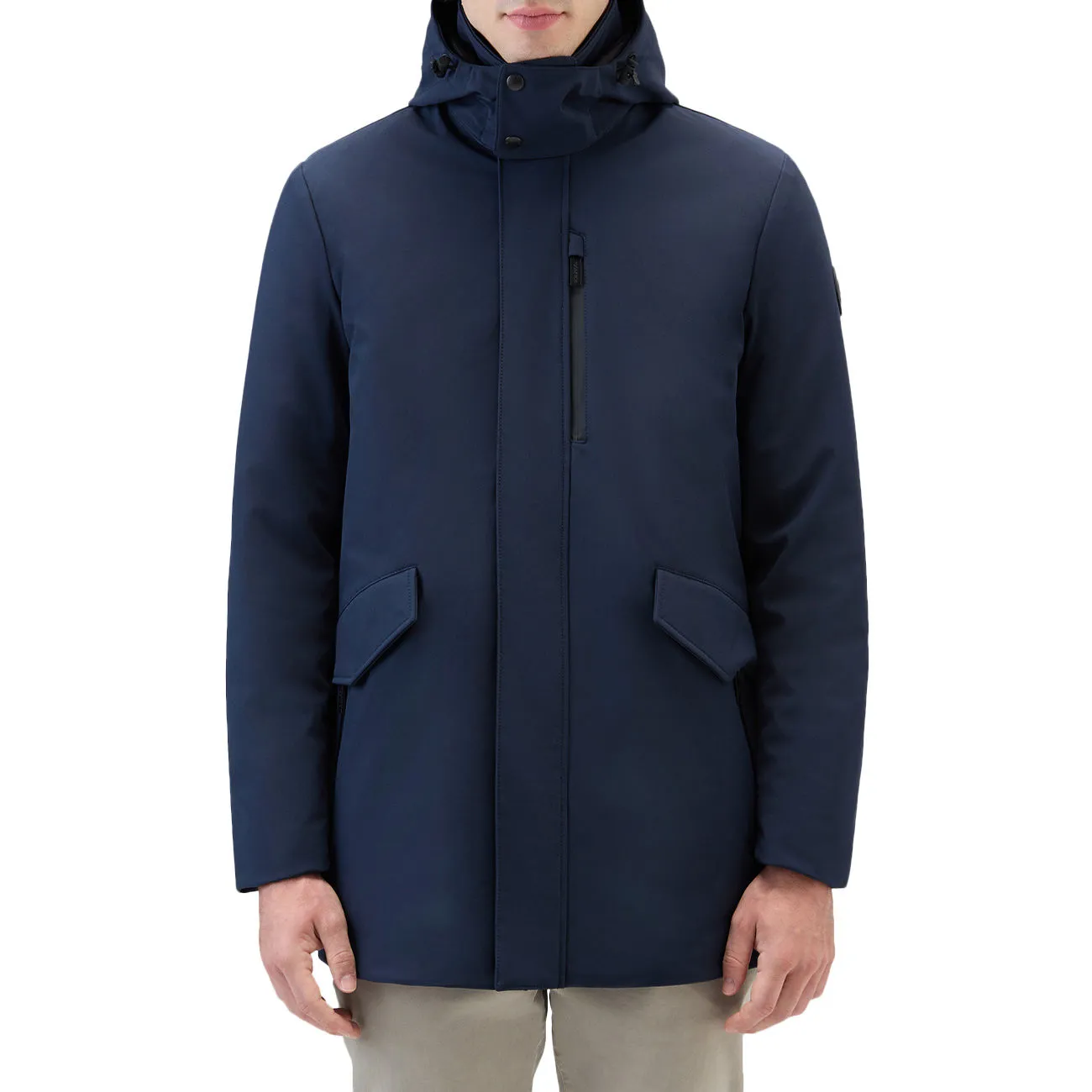 Cappotto Barrow Mac in Tech Softshell Uomo Melton Blue