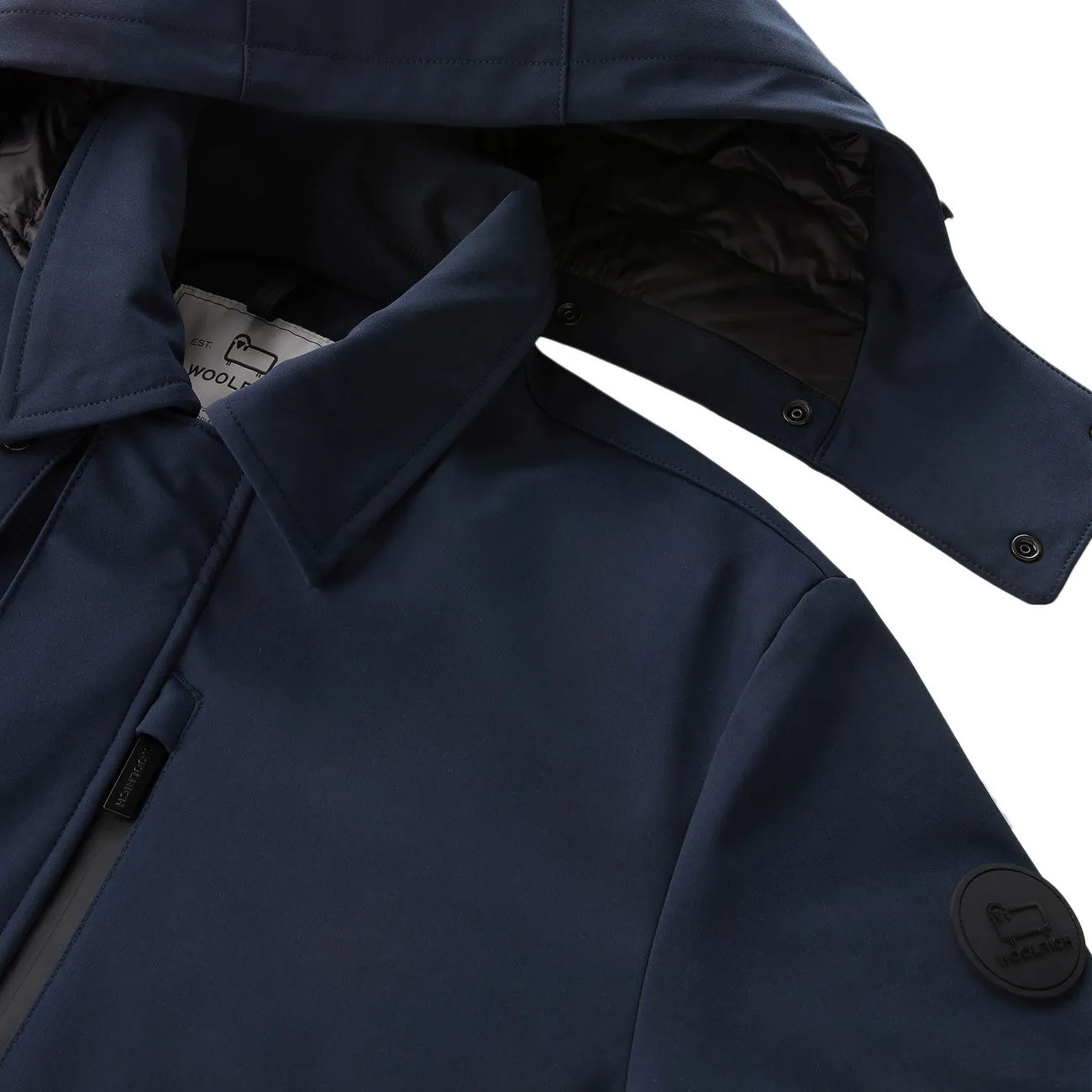 Cappotto Barrow Mac in Tech Softshell Uomo Melton Blue