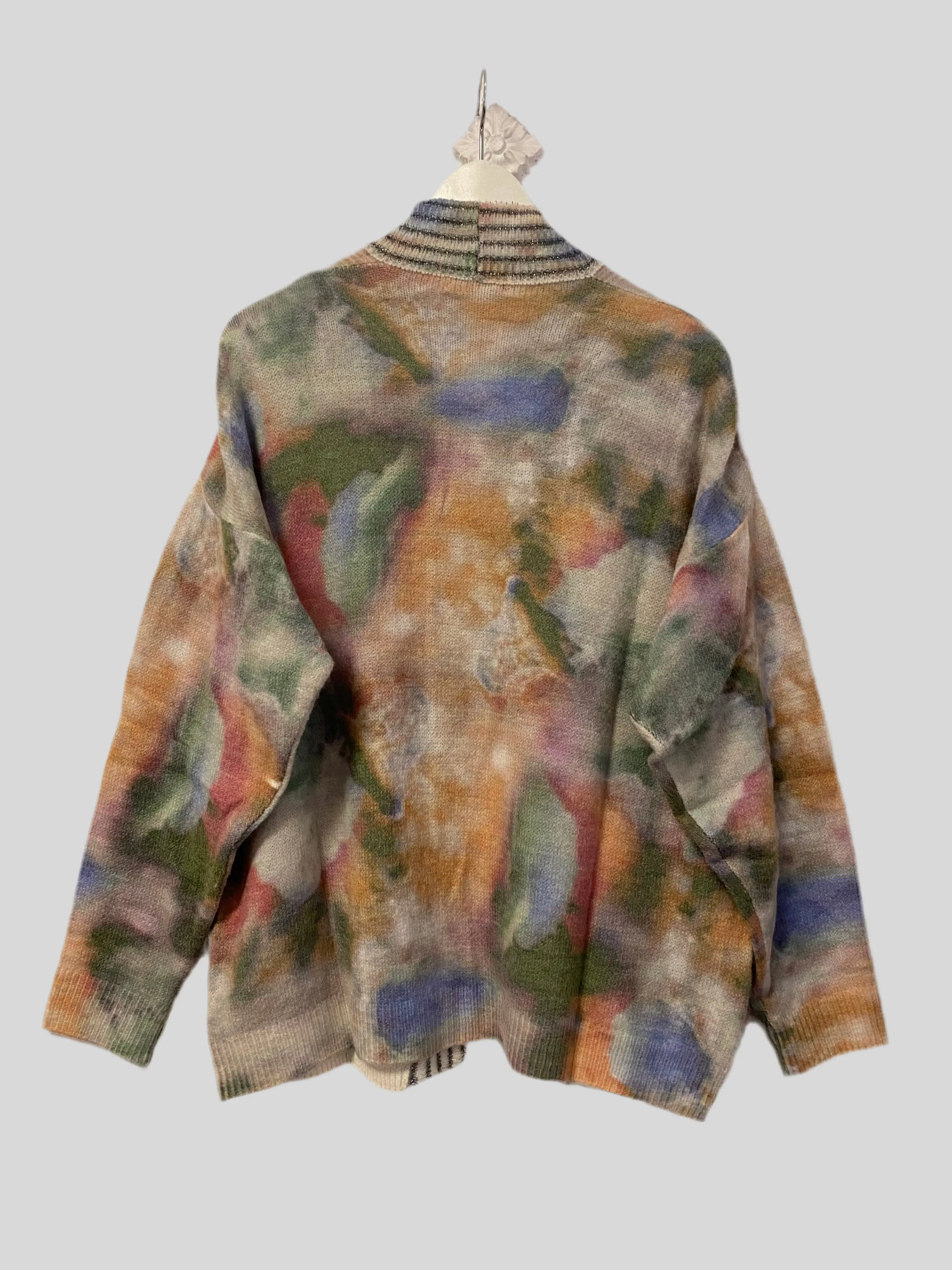 Cardigan Flirt camouflage tie dye