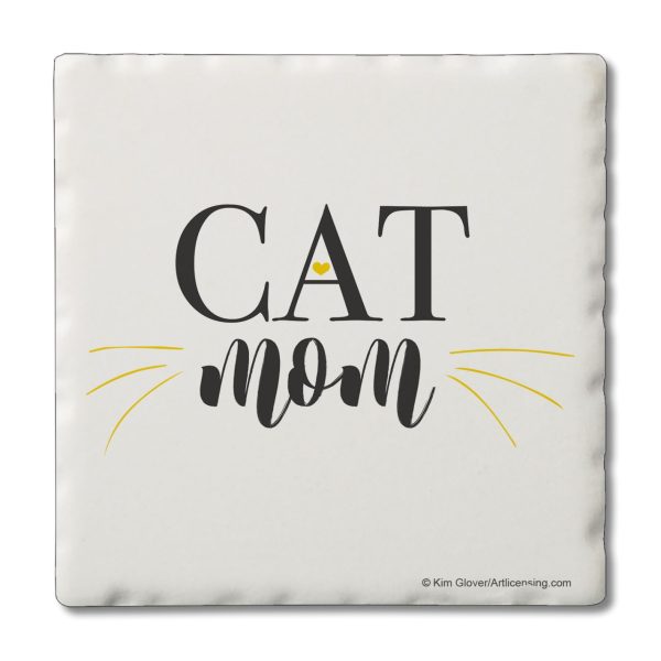 Cat Mom  – Square Single Coaster