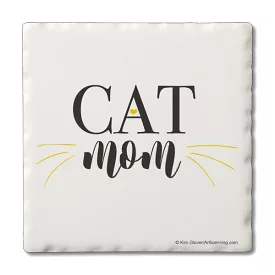 Cat Mom  – Square Single Coaster