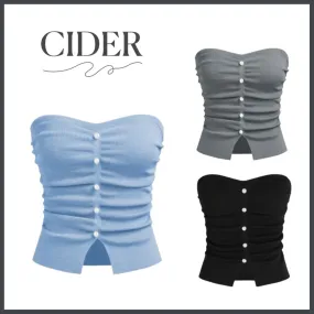 Cider  |Casual Style Sleeveless Street Style Plain Tanks & Camisoles