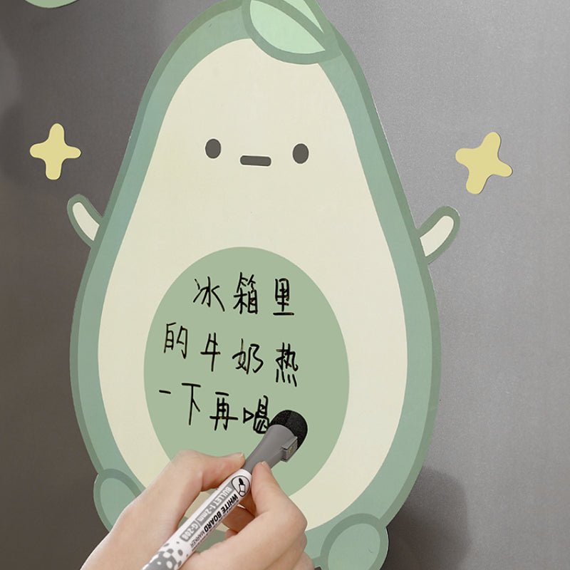 Cute Magnetic Fridge Avocado Notes Board ON665