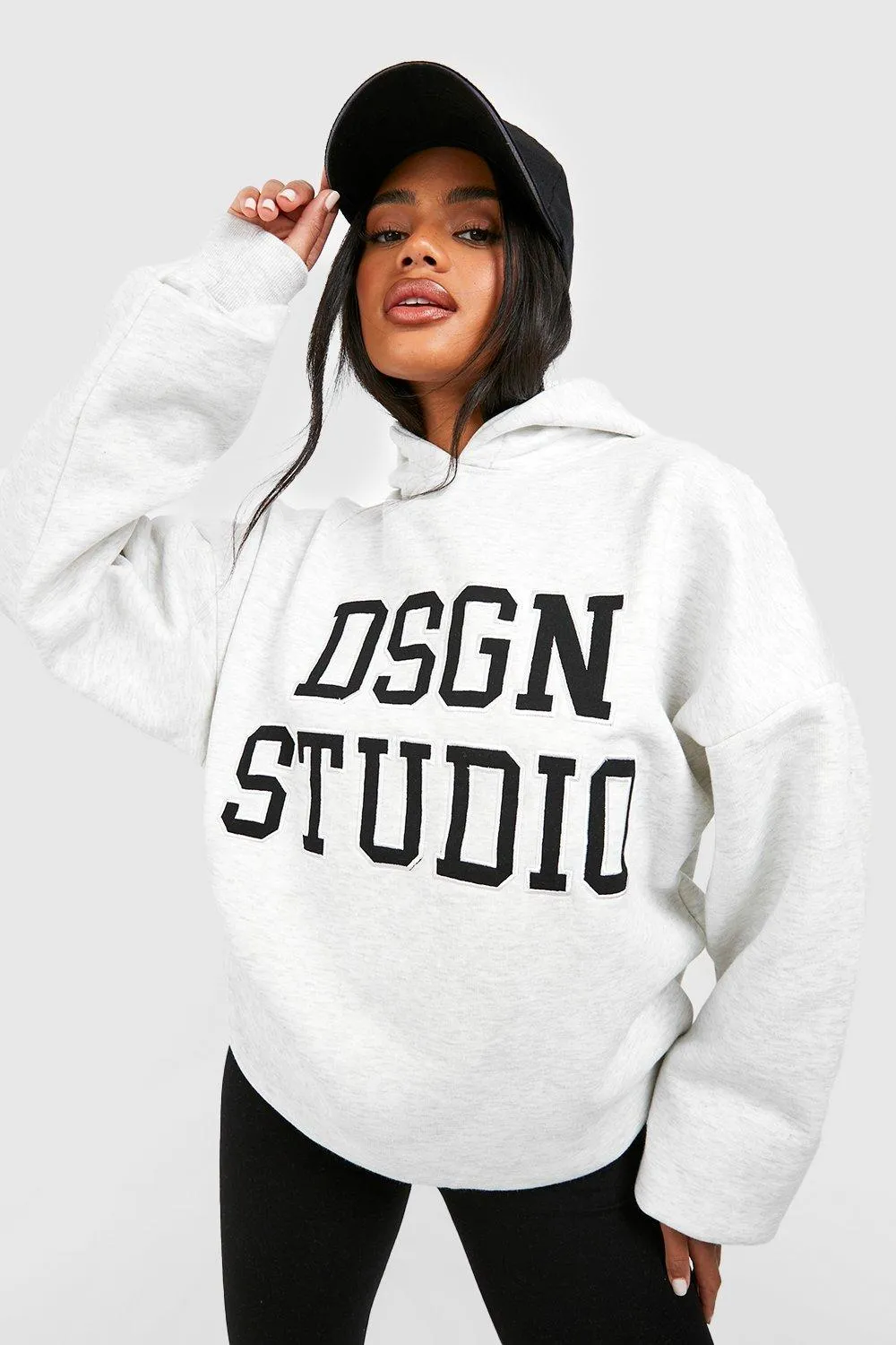 Dsgn Studio Applique Oversized Hoodie