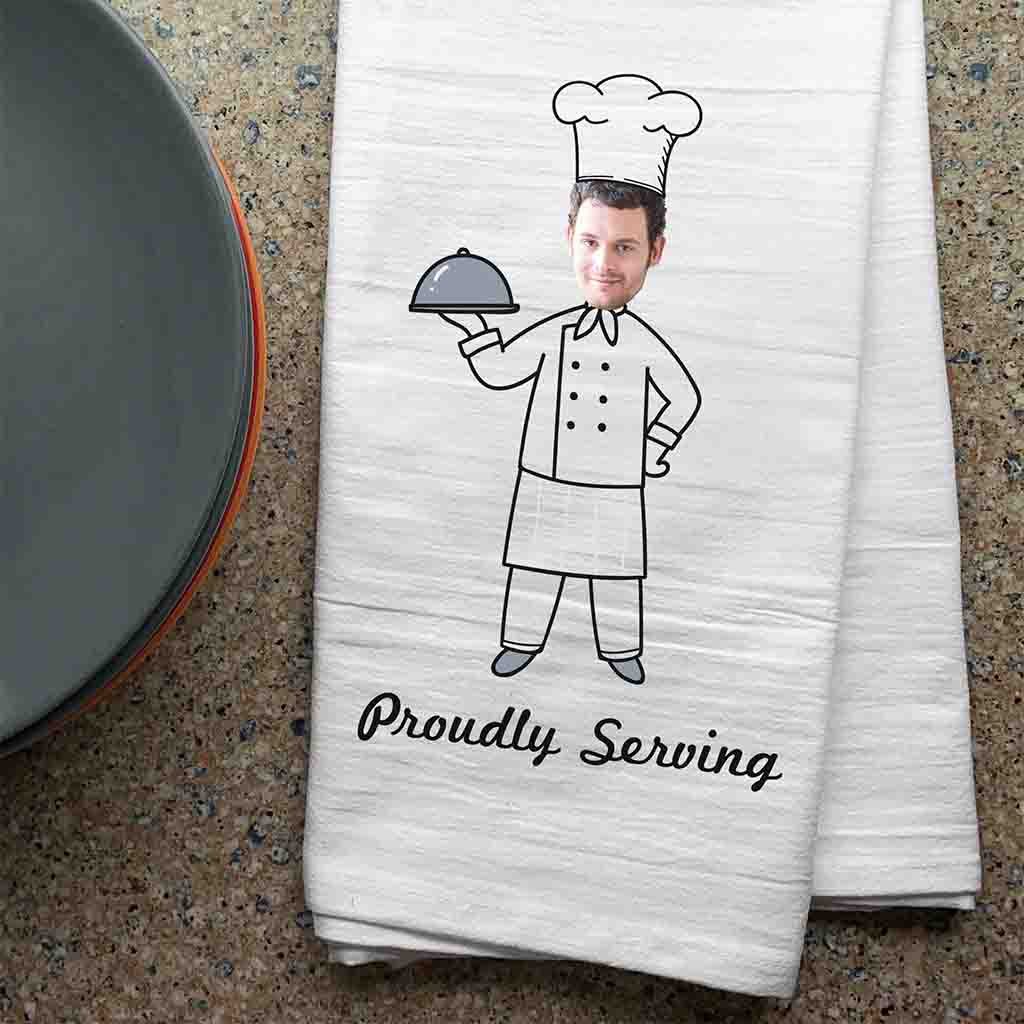 Funny Kitchen Towel Personalized for the Cook