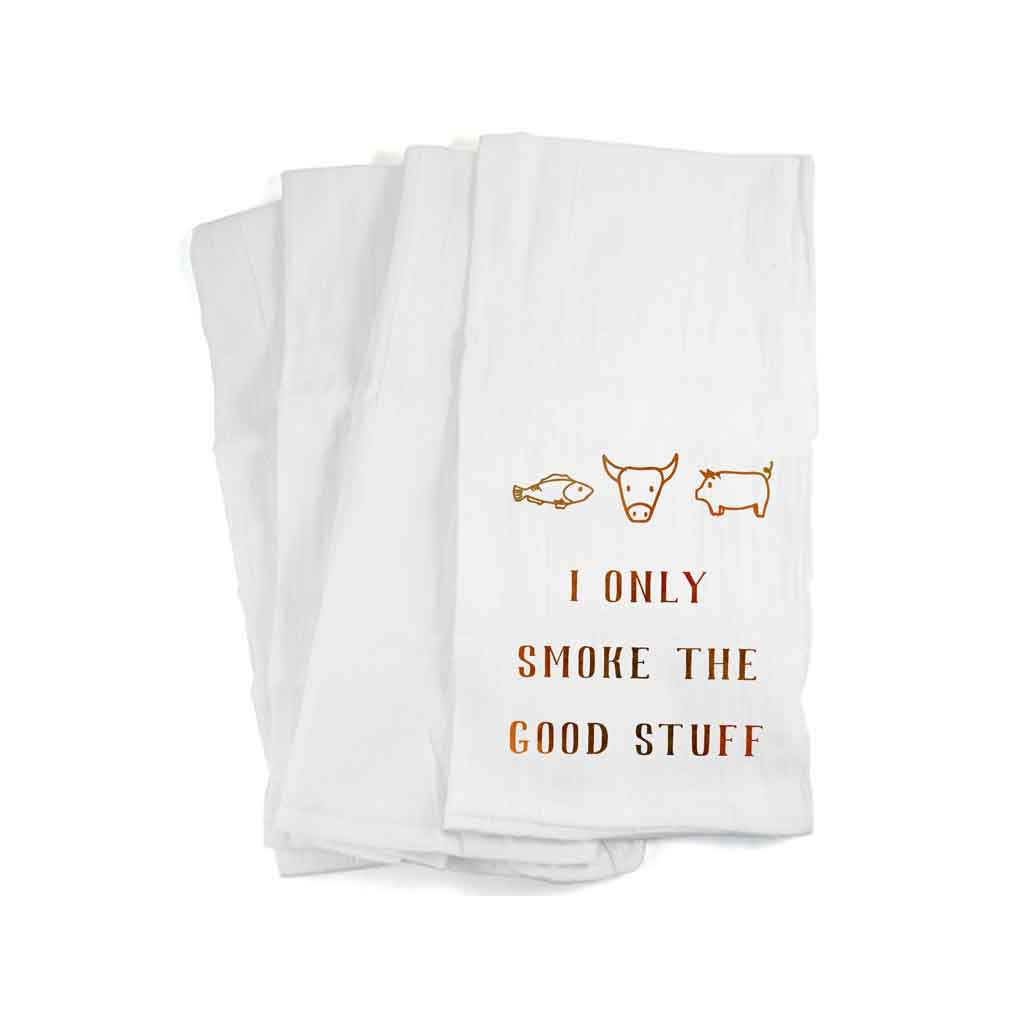 Funny Utility Towel for Grilling - Only Smoke the Good Stuff