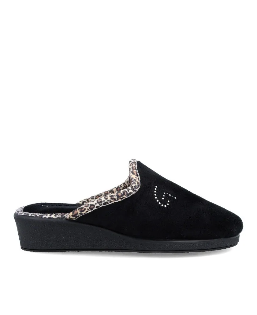 Garzón 1822.247 Women's black house slippers