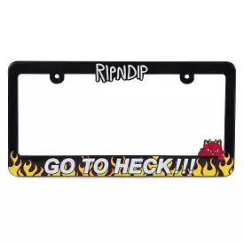 Go To Heck License Plate (Black/Red)