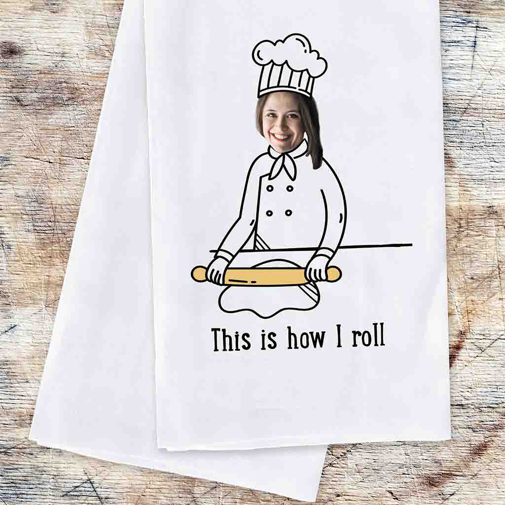 Humorous Custom Printed Kitchen Towels for the Baker