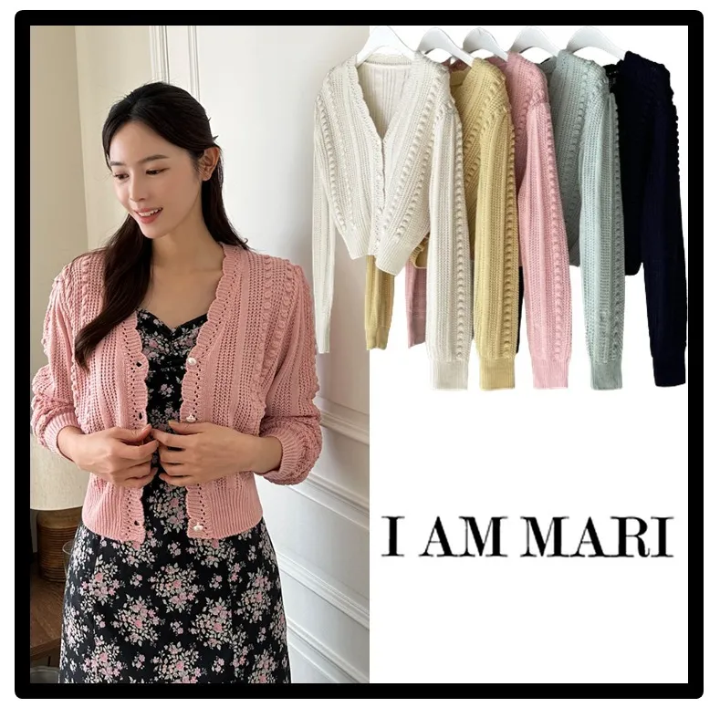 I AM MARI  |Casual Style Street Style Logo Cardigans