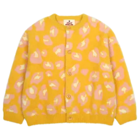 Jelly Mallow Leopard Pattern Cardigan | Yellow