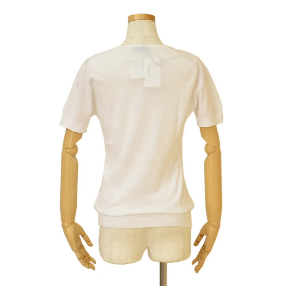 JOHN SMEDLEY  |Casual Style Plain Cotton Short Sleeves Bridal Cardigans