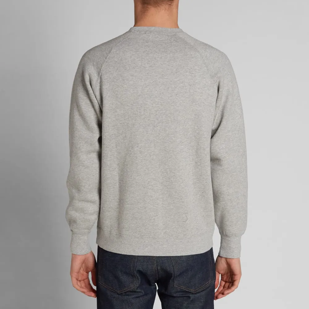 Journal Standard Brushed Fleece Crew SweatGrey