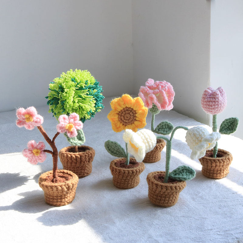 Kawaii DIY Mini Crochet Pot Culture