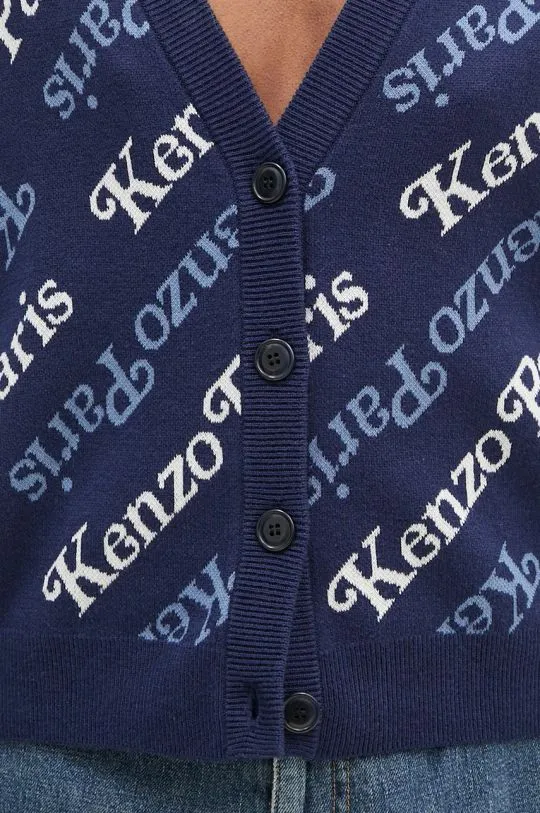 Kenzo wool blend cardigan by Verdy Cardigan navy blue color FE52CA4603CB.77