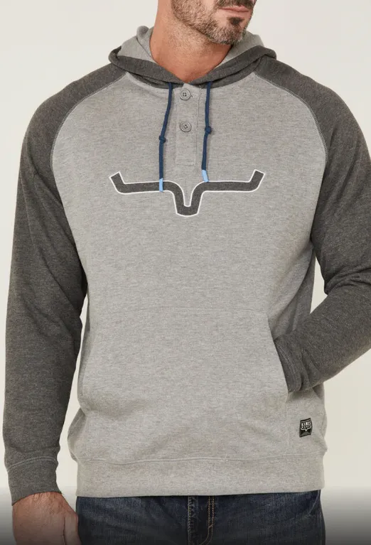 Kimes Ranch - Men’s Burn Off Hoodie Heather Grey