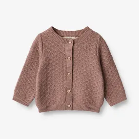 Knit Cardigan Magnella | Baby - lavender rose