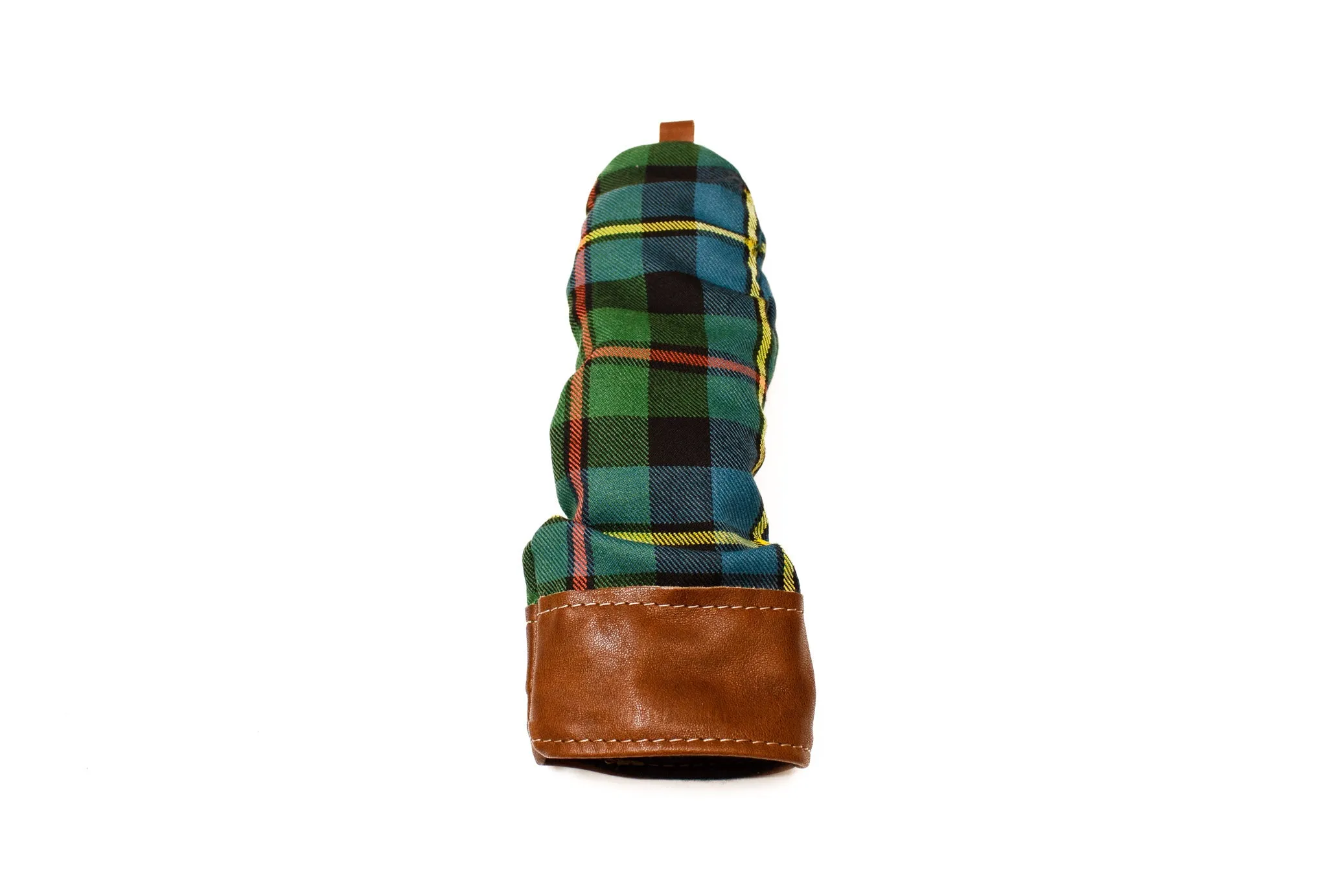 Leather & Wool Tartan Head Cover