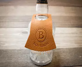 Leather Bottle Tags (Set of 4)