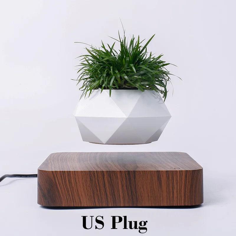 Levitating Air Bonsai Pot Rotation Magnetic Suspension Desk Plant