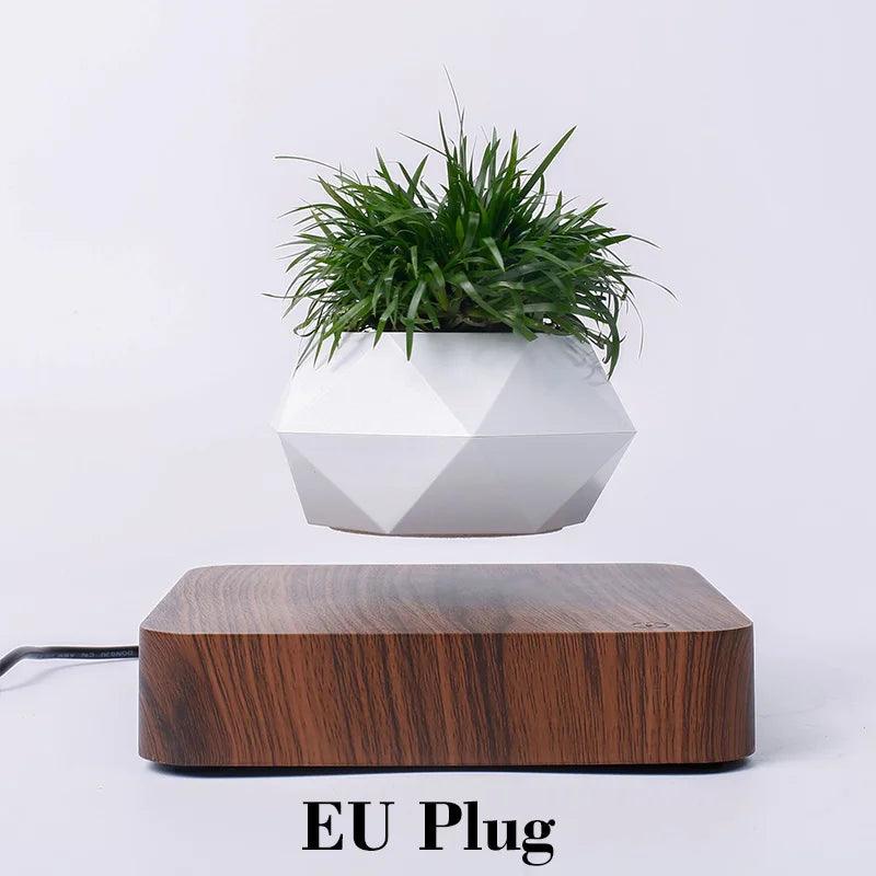 Levitating Air Bonsai Pot Rotation Magnetic Suspension Desk Plant