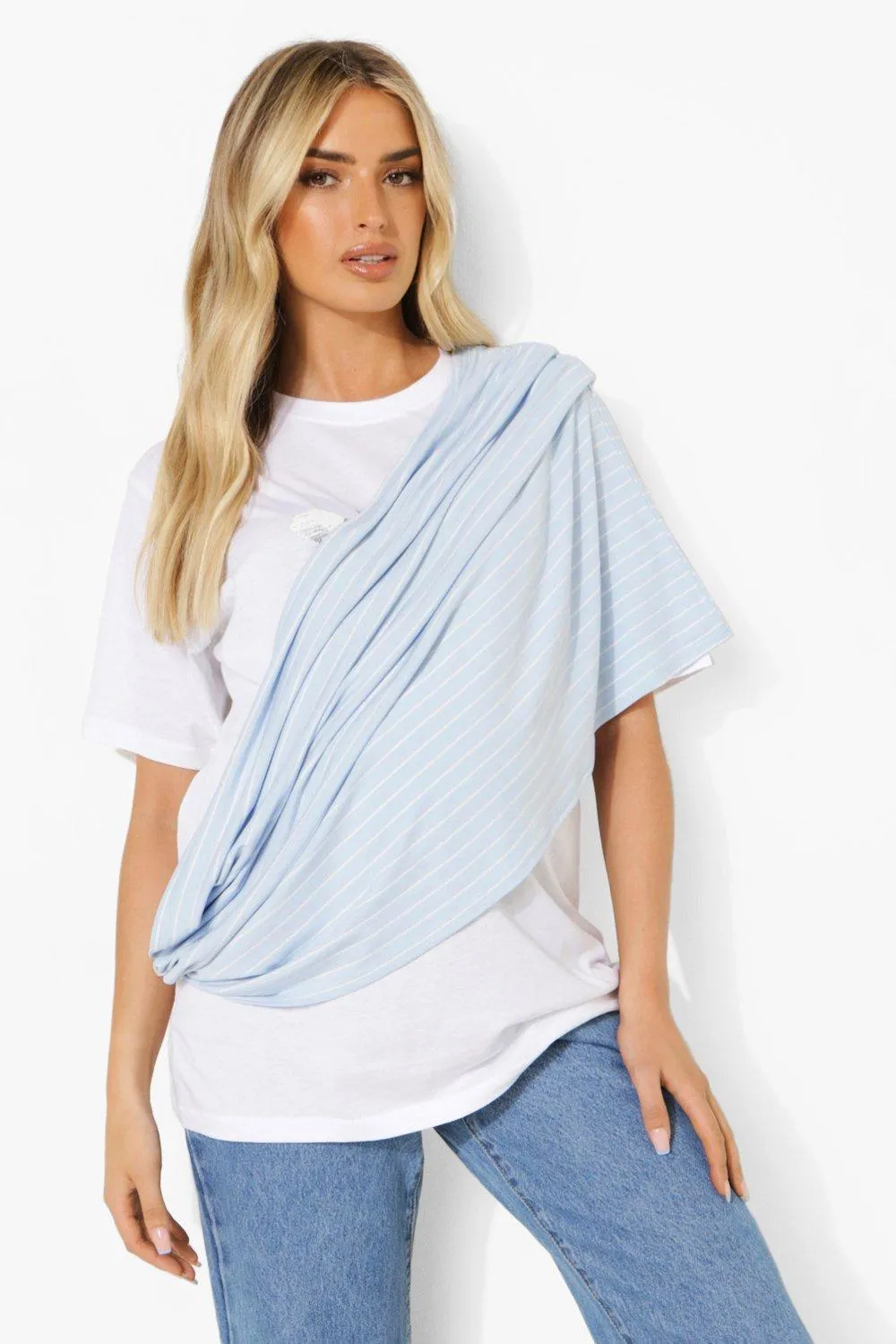 Maternity Stripe Nursing Shawl