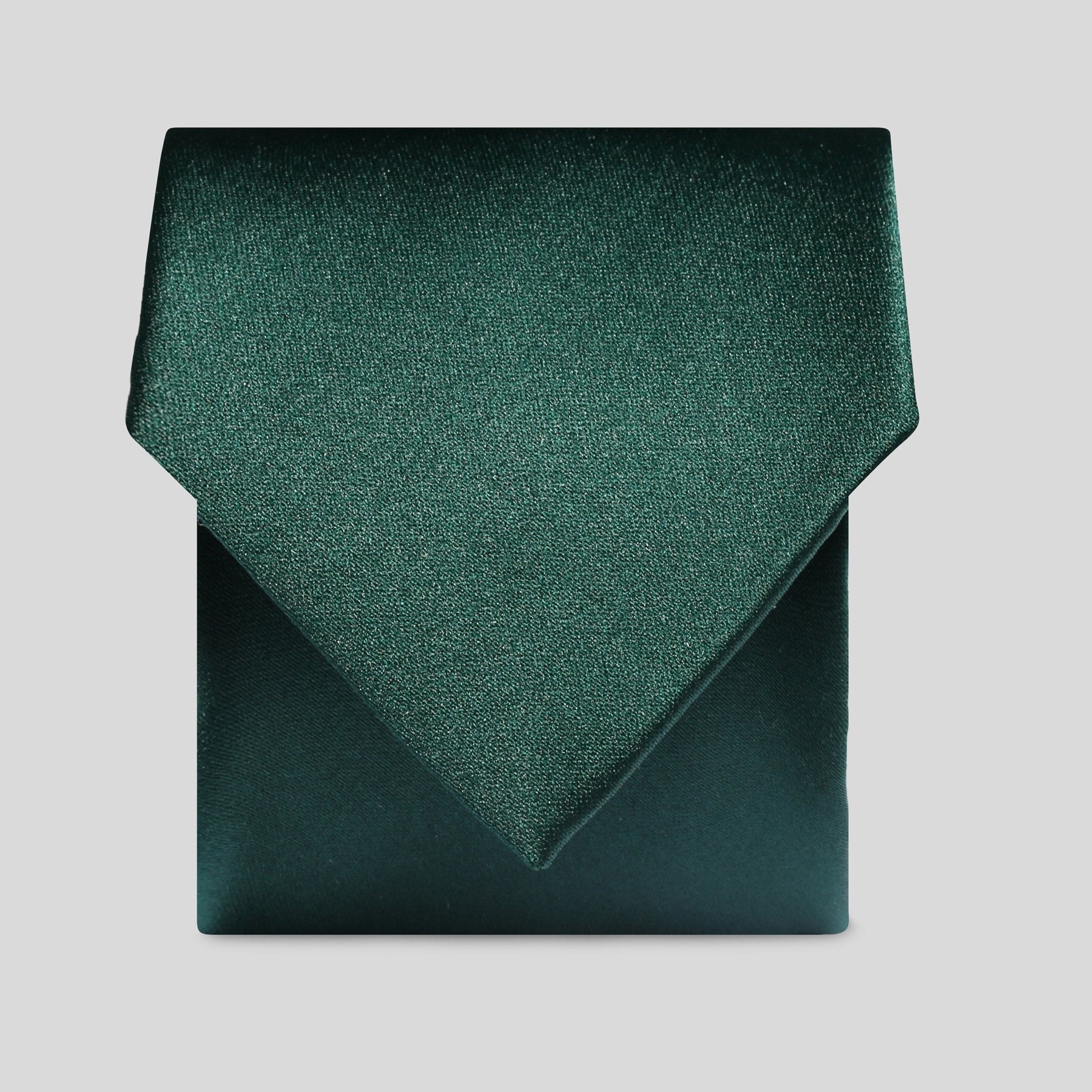 Mens Bottle Green Satin Tie