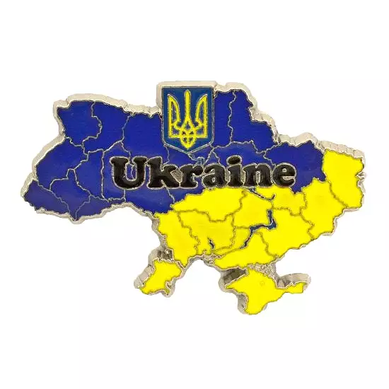 Metal Magnet “Map of Ukraine”