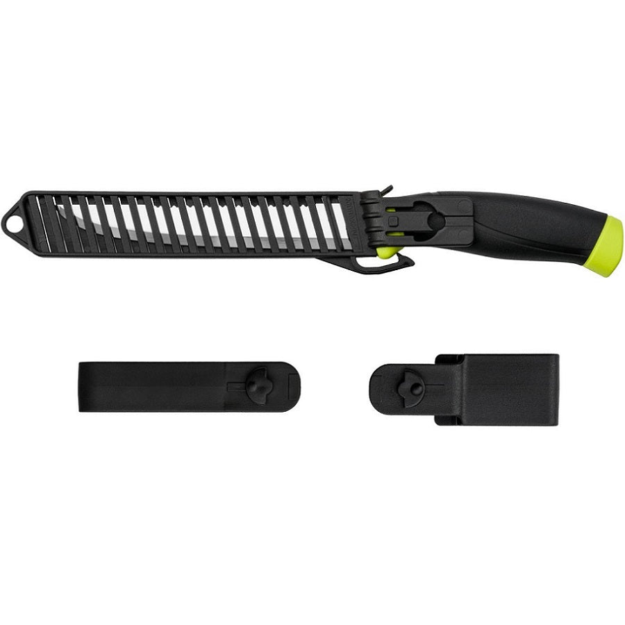 MORAKNIV FISHING COMFORT SCALER 150 - STAINLESS STEEL - BLACK/LIME (ID 13870)