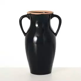 Natural Rimmed Onyx Urn Vase