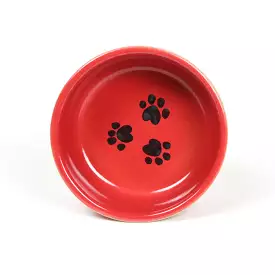 NEW! Set of 2 Small Cherry Brookline Pet Bowls by Emerson Creek Pottery Made in USA 0152780x2pc